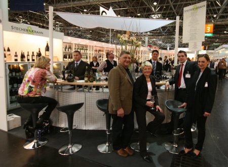 Unsere Weine auf dem Stand von Stecher und Krahn Halle 3 J 129 Prowein 2008