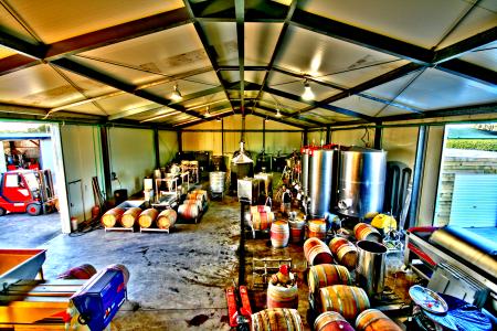 Inside view of the winery