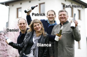 Uns 4 auf der Prowein 2011